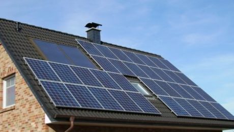 Residential home solar energy pv array system rooftop roof mount