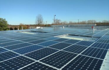 Commercial rooftop solar energy pv installation array Greenville, SC Greenville County