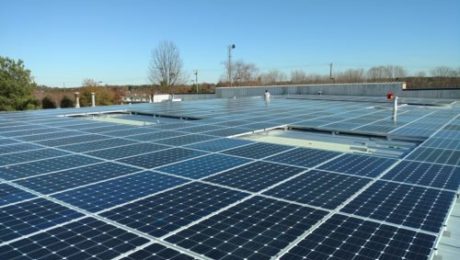 Commercial rooftop solar energy pv installation array Greenville, SC Greenville County