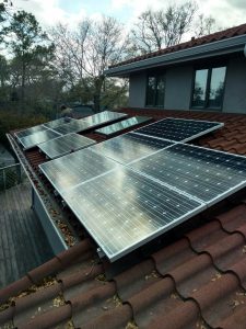 residential solar energy pv array system tile roof