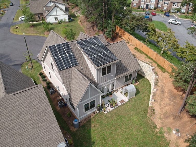 Haw Creek Residence Solar panels Array Buncome County