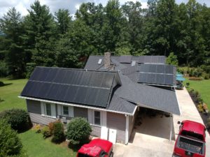 Old Fort, NC residential solar panels with battery McDowell County