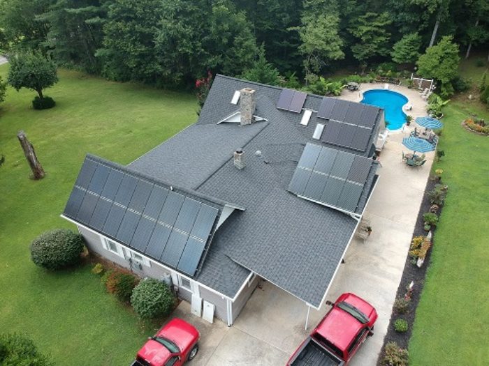 Old Fort, NC residential solar panels with battery McDowell County