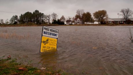 coastal flooding caused by climate change